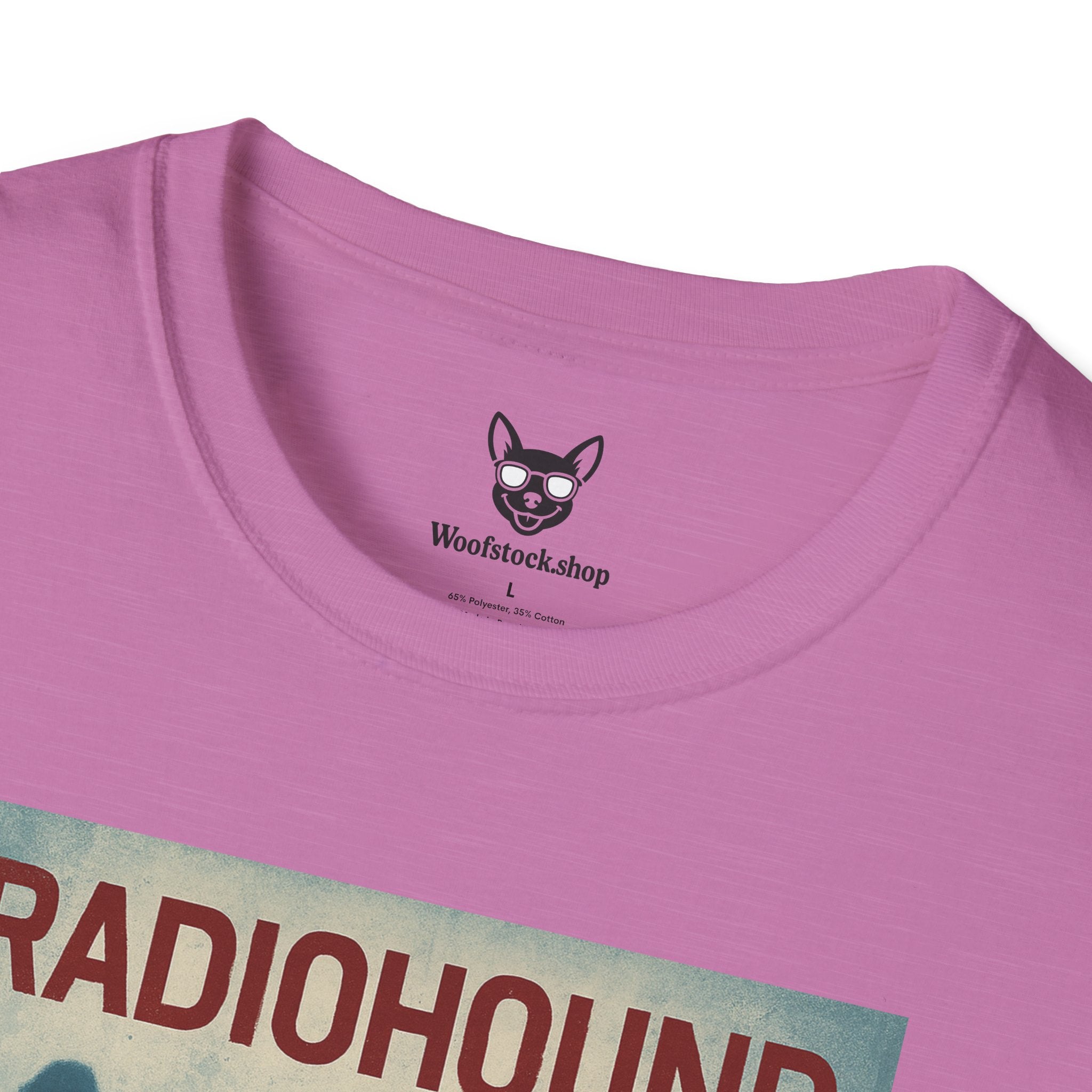 Radiohead Concert Poster Dog Parody Unisex Softstyle T-Shirt -- Funny Rock Tee for Music and Dog Lovers